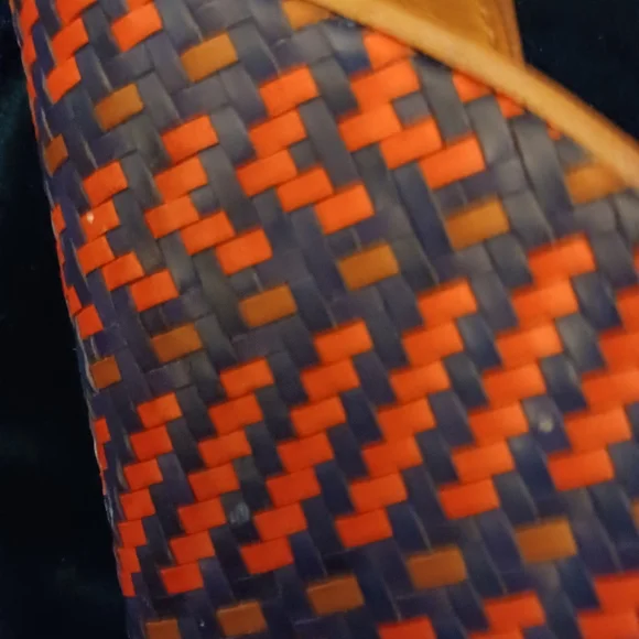 Coach Gemma Woven Leather Wedge Sandal - Picture 6 of 6